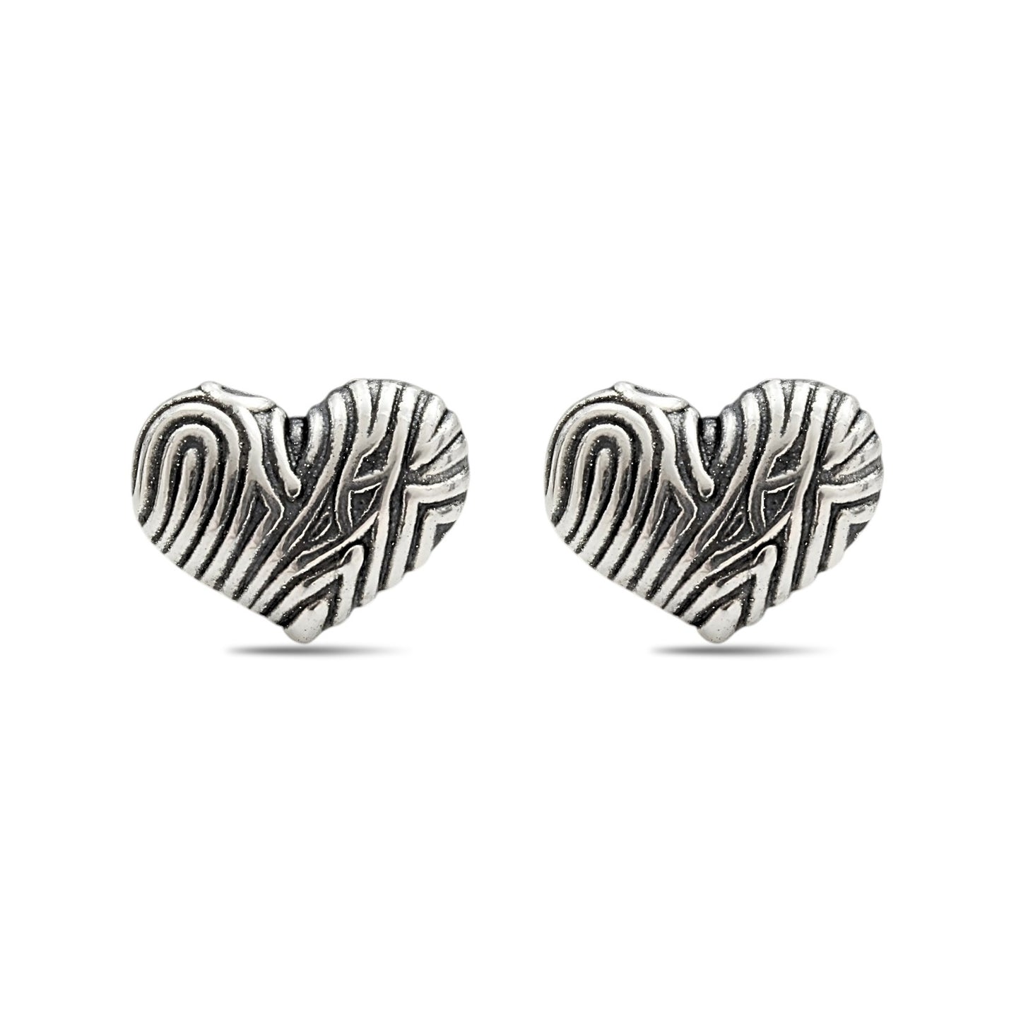 Love Heart 925 Silver Stud Earrings Perfect Little Gift of Women & Girls