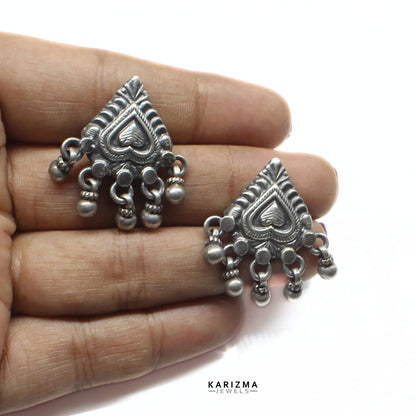 Boho Style 925 Sterling Silver Oxidized Women handmade Excellent Earrings