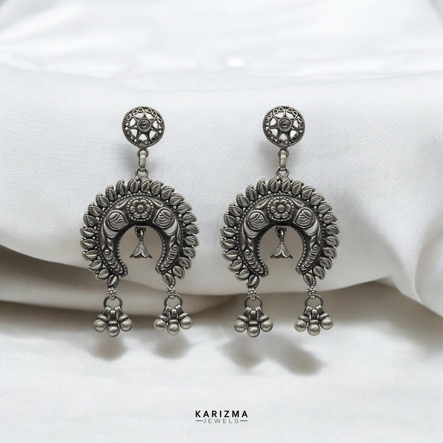 925 Sterling Silver Rajasthani Oxidized gifting jewelery for women Earrings