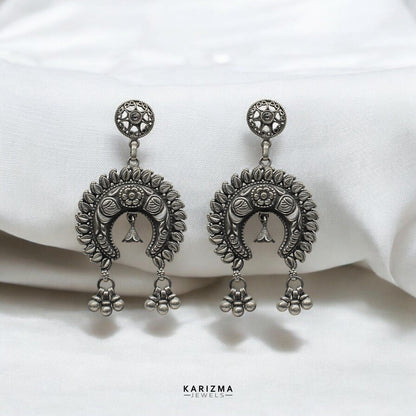 925 Sterling Silver Rajasthani Oxidized gifting jewelery for women Earrings