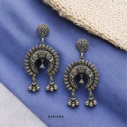 925 Sterling Silver Rajasthani Oxidized gifting jewelery for women Earrings