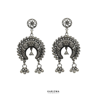 925 Sterling Silver Rajasthani Oxidized gifting jewelery for women Earrings