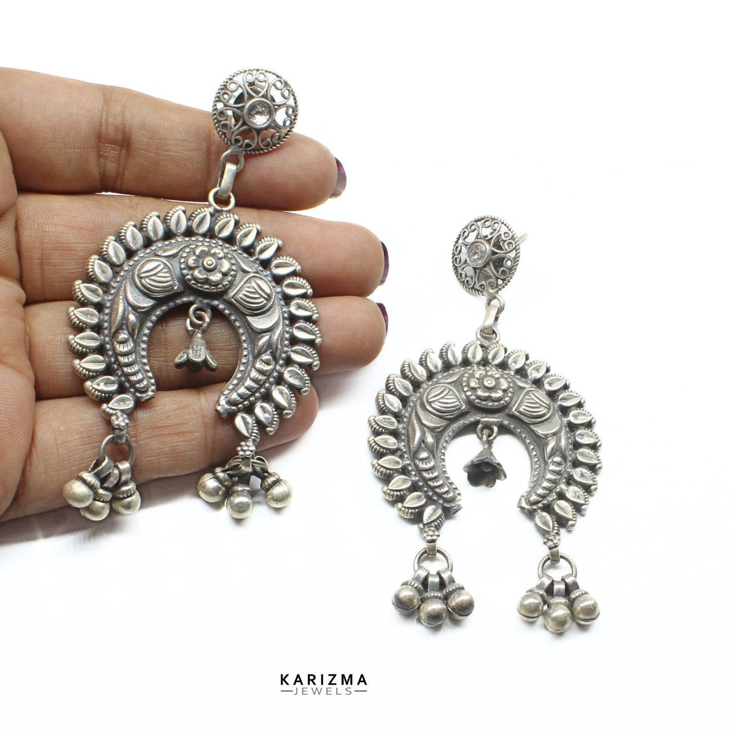 925 Sterling Silver Rajasthani Oxidized gifting jewelery for women Earrings