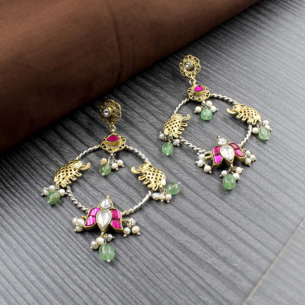 Indian Traditional Silver Jhumkas