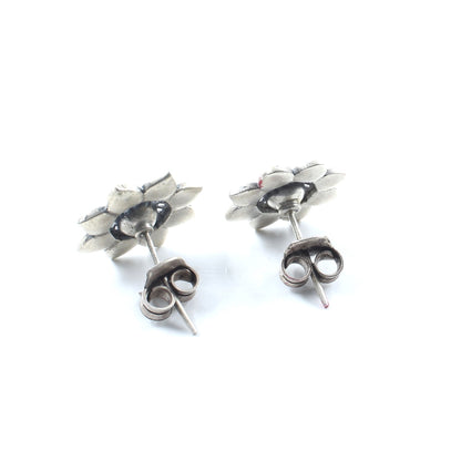 Women pure Silver Earrings with Push Back 