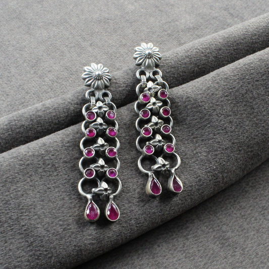 Kundan Earrings with pink stones