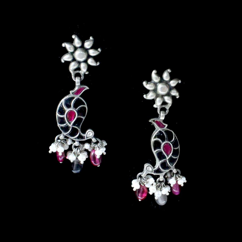 Silver Jhumka women Earrings