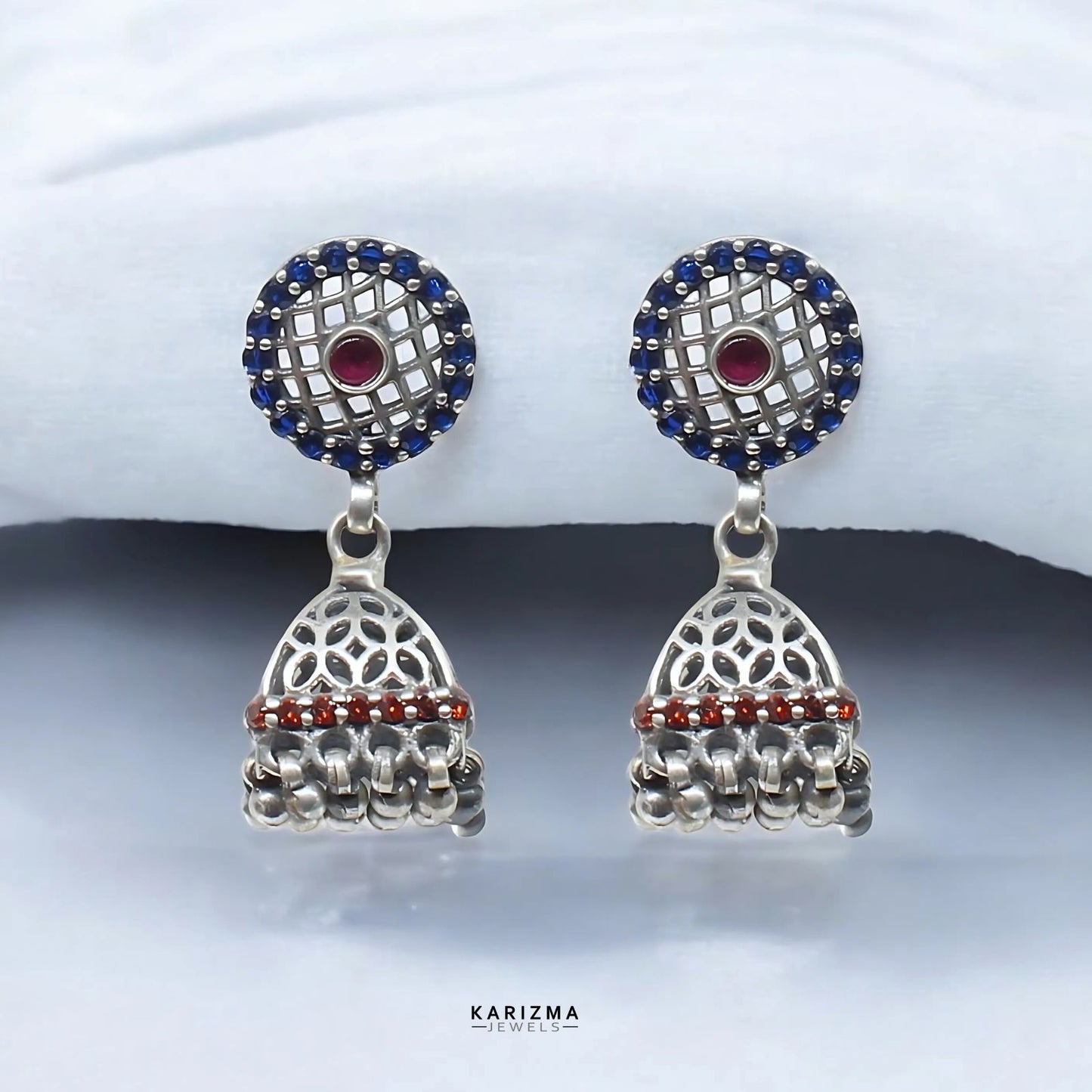 925 Sterling Silver handmade Oxidized gifting Jhumki Women Earrings