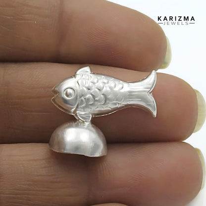 925 Real Sterling Silver Fish for Lal kitab red book and astrological remedies