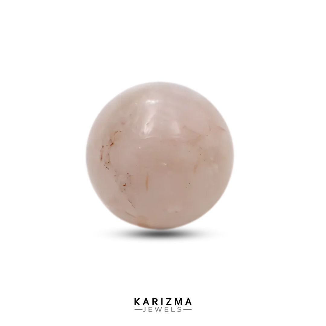 58.65Ct Rose Quartz Gemstone Crystal Sphere Healing Ball.