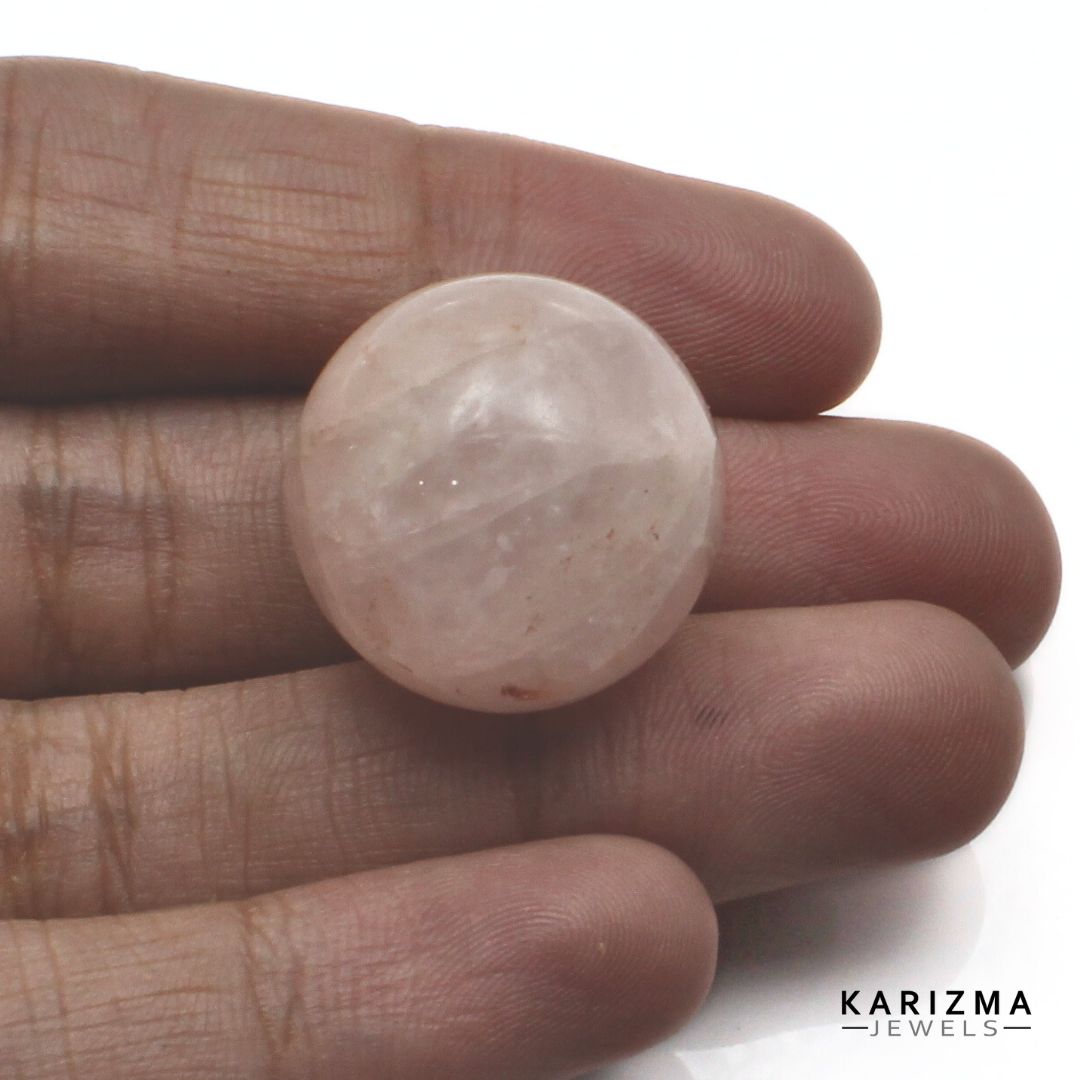 58.65Ct Rose Quartz Gemstone Crystal Sphere Healing Ball.