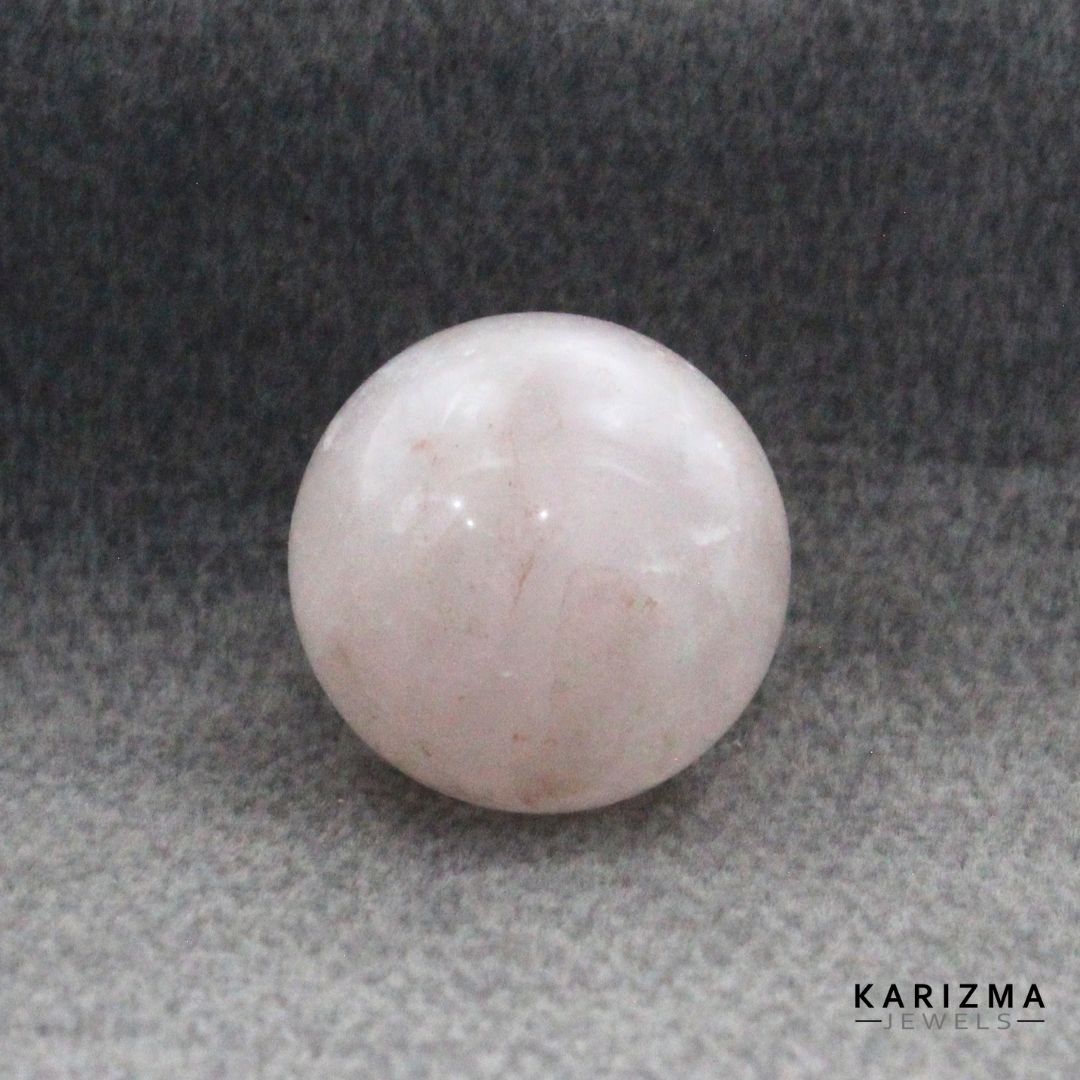 58.65Ct Rose Quartz Gemstone Crystal Sphere Healing Ball.