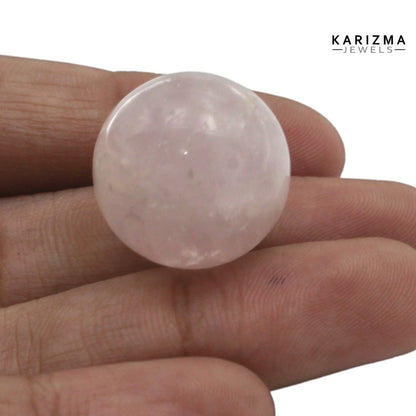 46.90Ct Rose Quartz Gemstone Crystal Sphere Healing Ball.