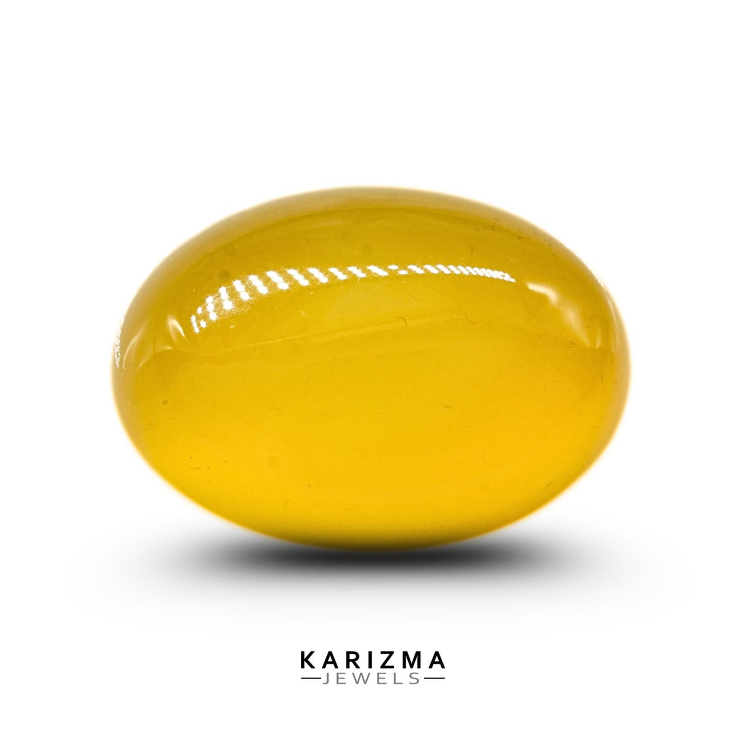 12.5Ct Natural Yellow Agate (Hakik) Oval Gemstone