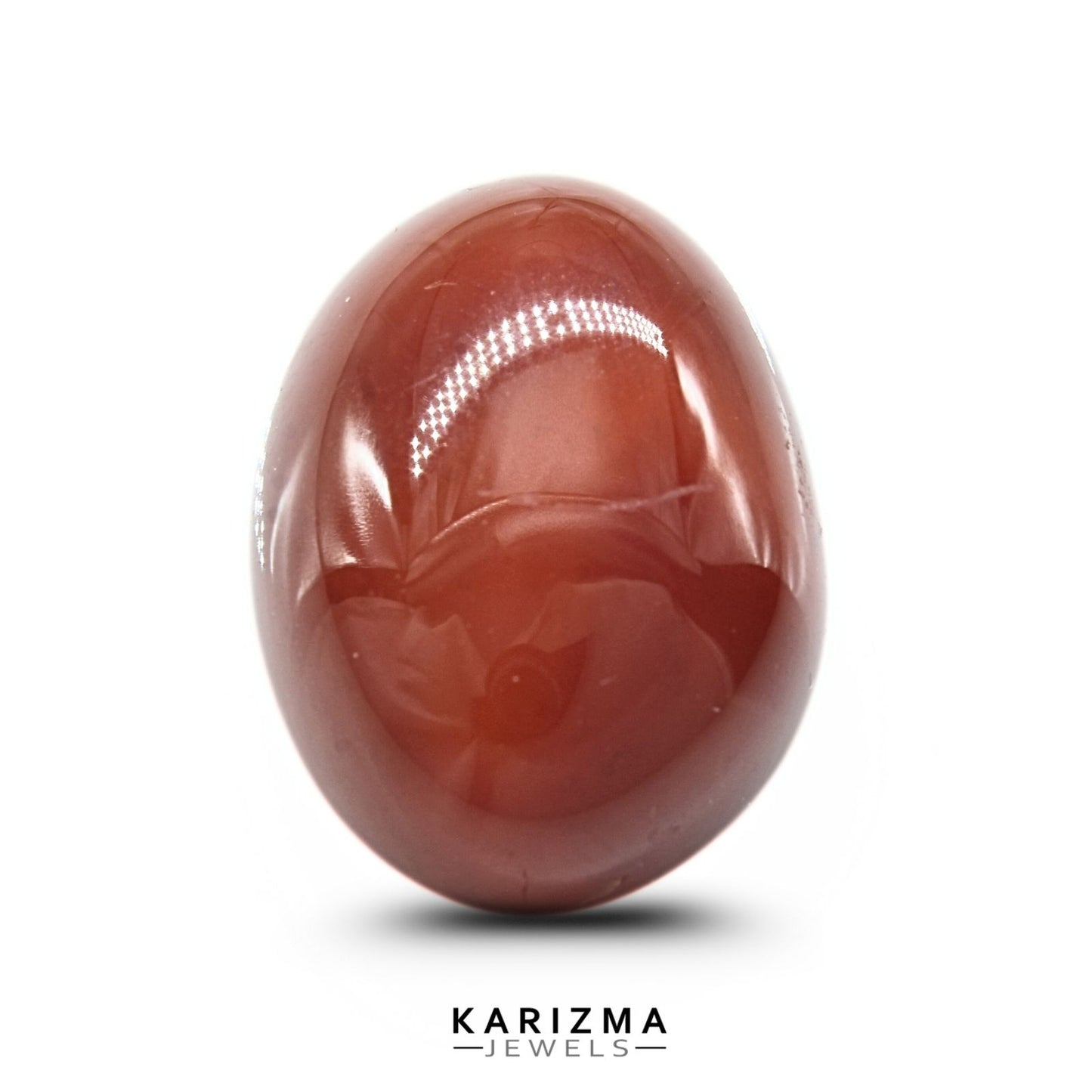 13.1Ct Natural Orange Agate (Hakik) Oval Gemstone