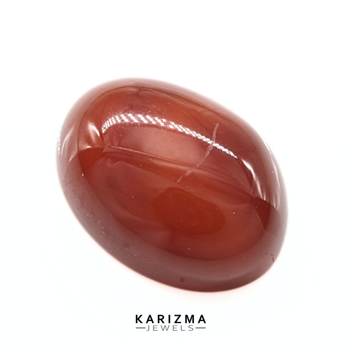 13.1Ct Natural Orange Agate (Hakik) Oval Gemstone