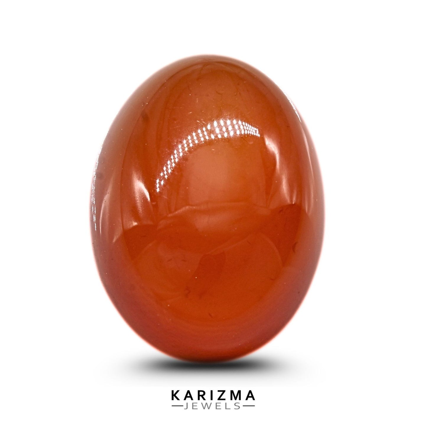 11.7Ct Natural Orange Agate (Hakik) Oval Gemstone