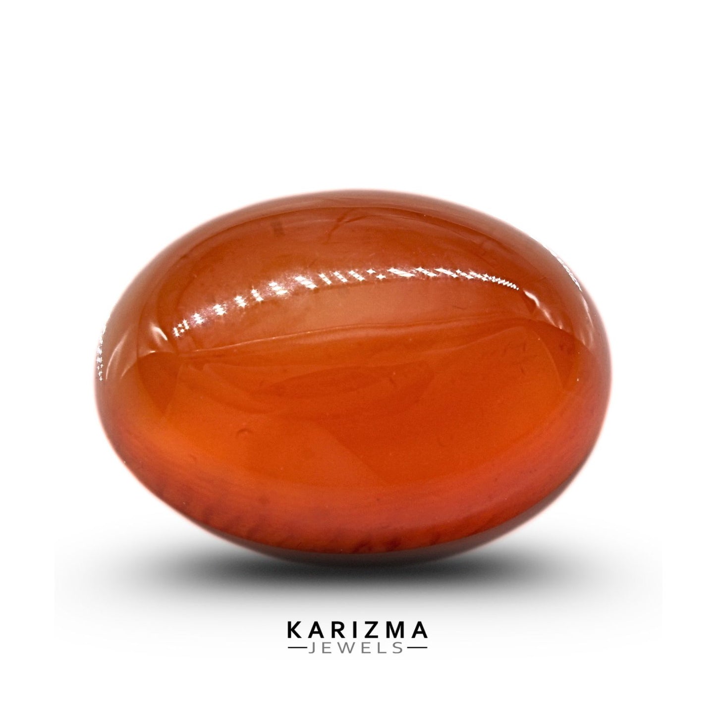 11.7Ct Natural Orange Agate (Hakik) Oval Gemstone