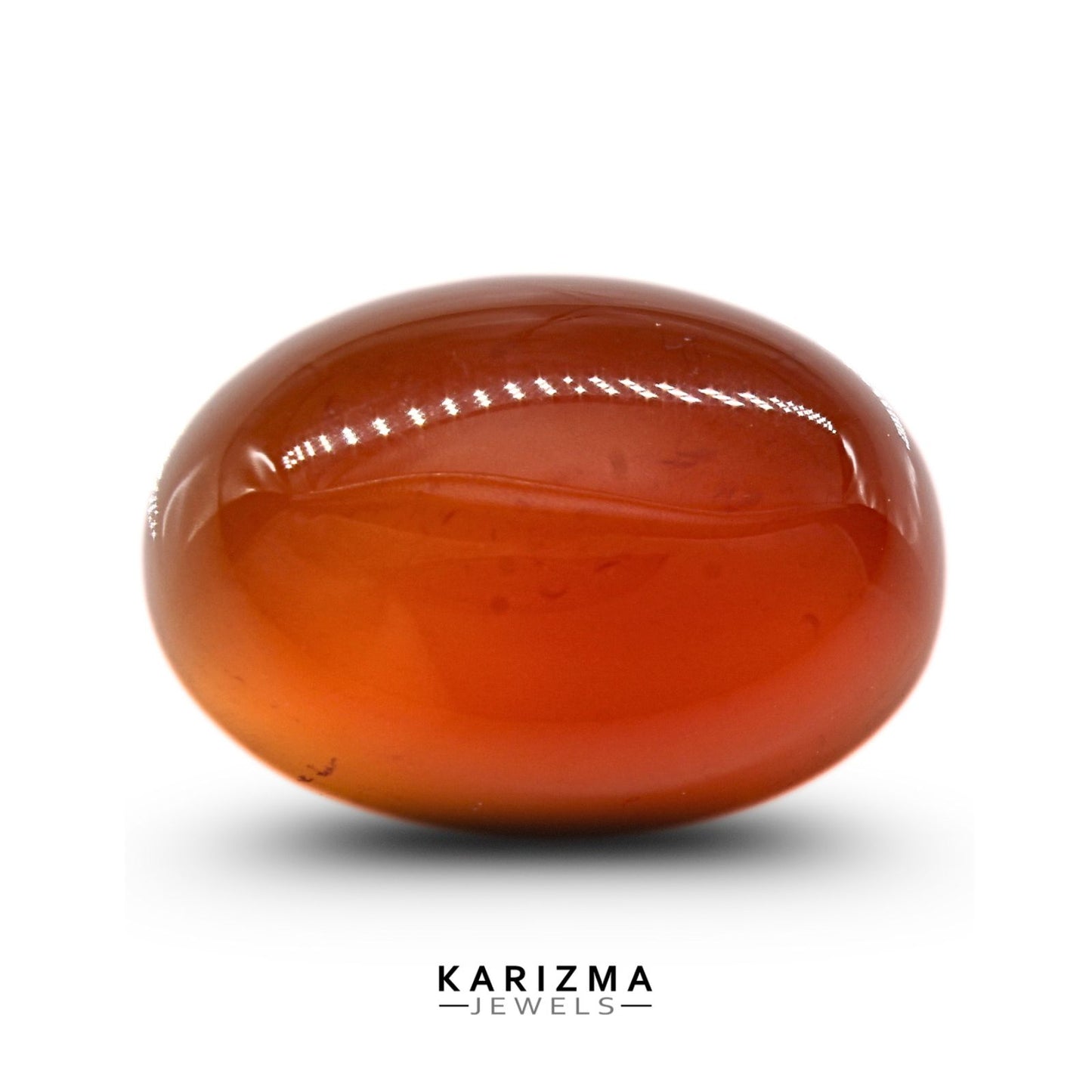 12.9Ct Natural Orange Agate (Hakik) Oval Gemstone