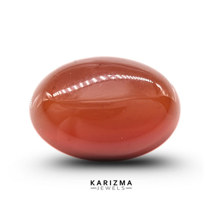 11.7Ct Natural Orange Agate (Hakik) Oval Gemstone