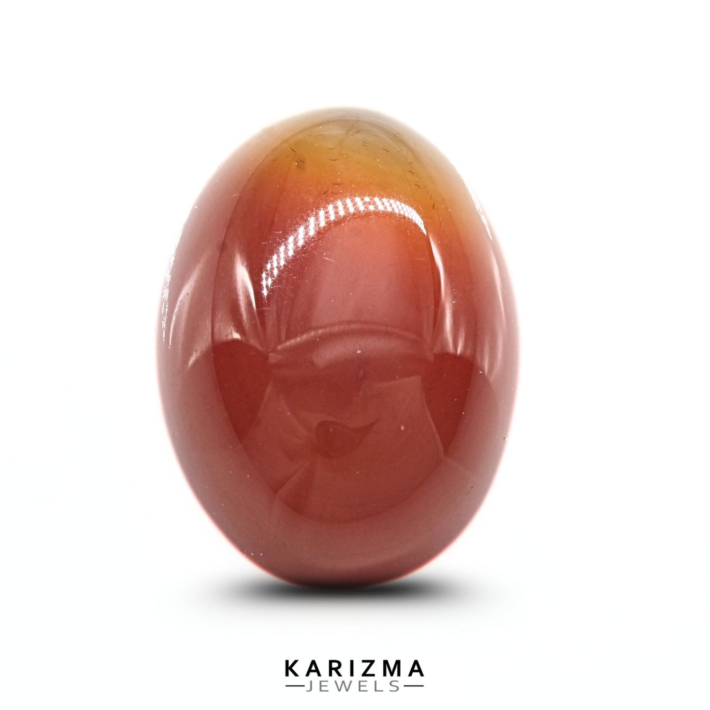 12.2Ct Natural Orange Agate (Hakik) Oval Gemstone