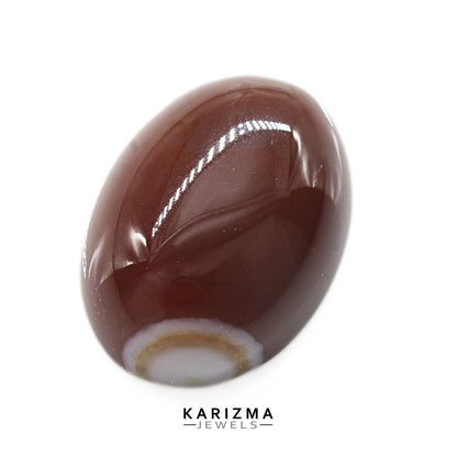 12.3Ct Natural Orange Agate (Hakik) Oval Gemstone
