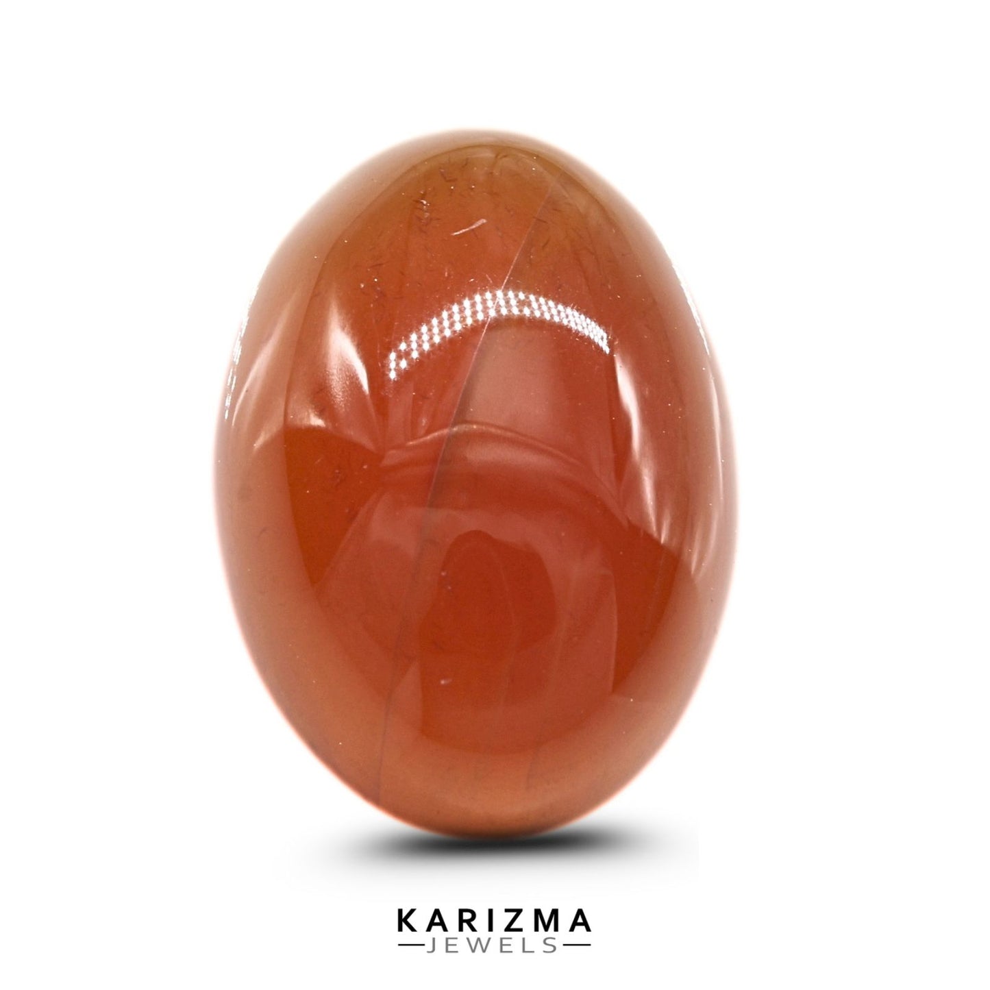 11.3Ct Natural Orange Agate (Hakik) Oval Gemstone