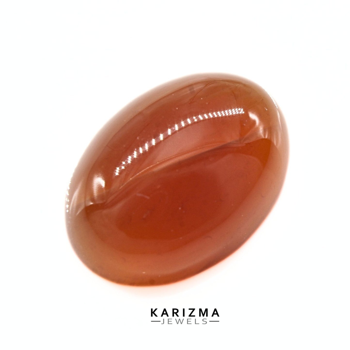 11.3Ct Natural Orange Agate (Hakik) Oval Gemstone