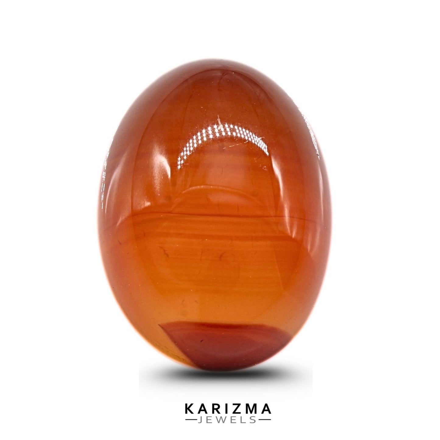 12.7Ct Natural Orange Agate (Hakik) Oval Gemstone