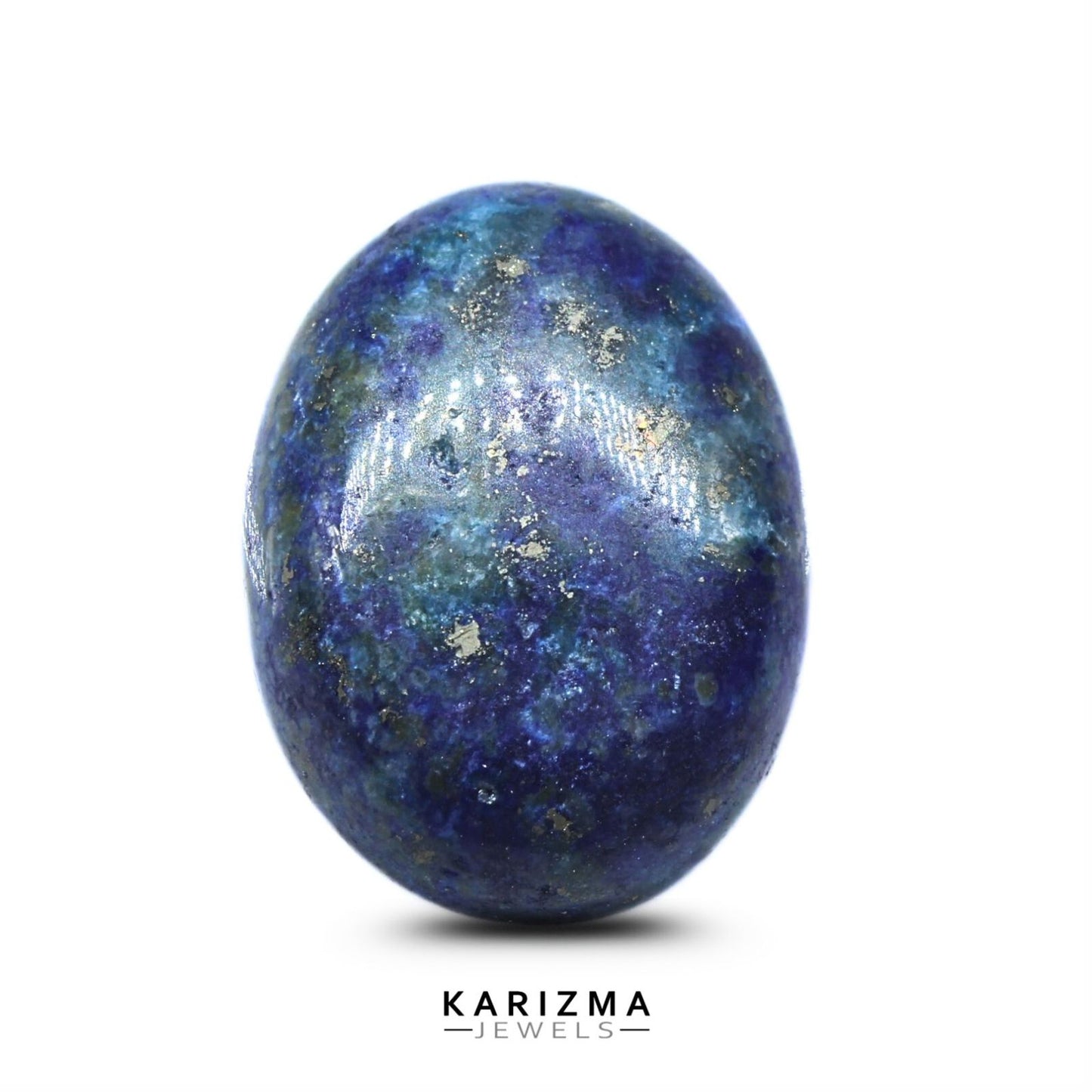 12.1Ct Natural Blue Untreated Lapis Lazuli Oval Cabochon Gemstone