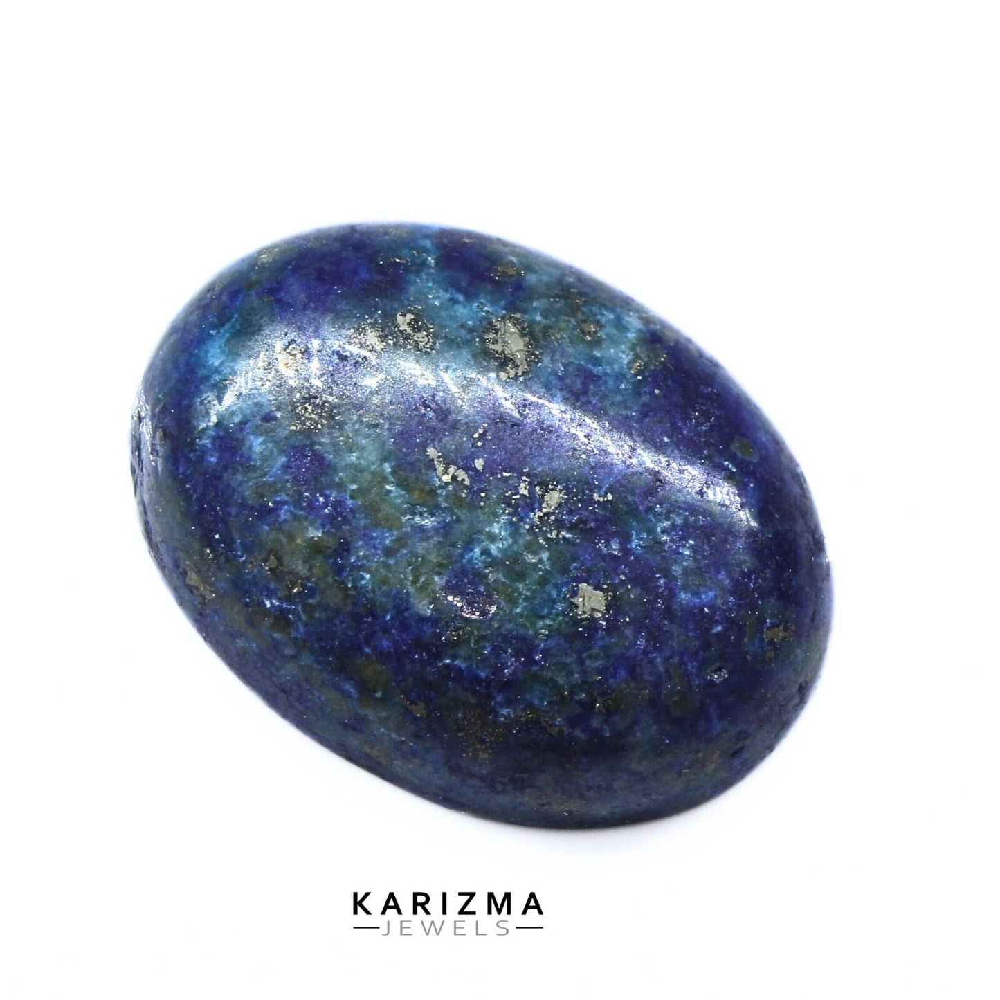 12.1Ct Natural Blue Untreated Lapis Lazuli Oval Cabochon Gemstone