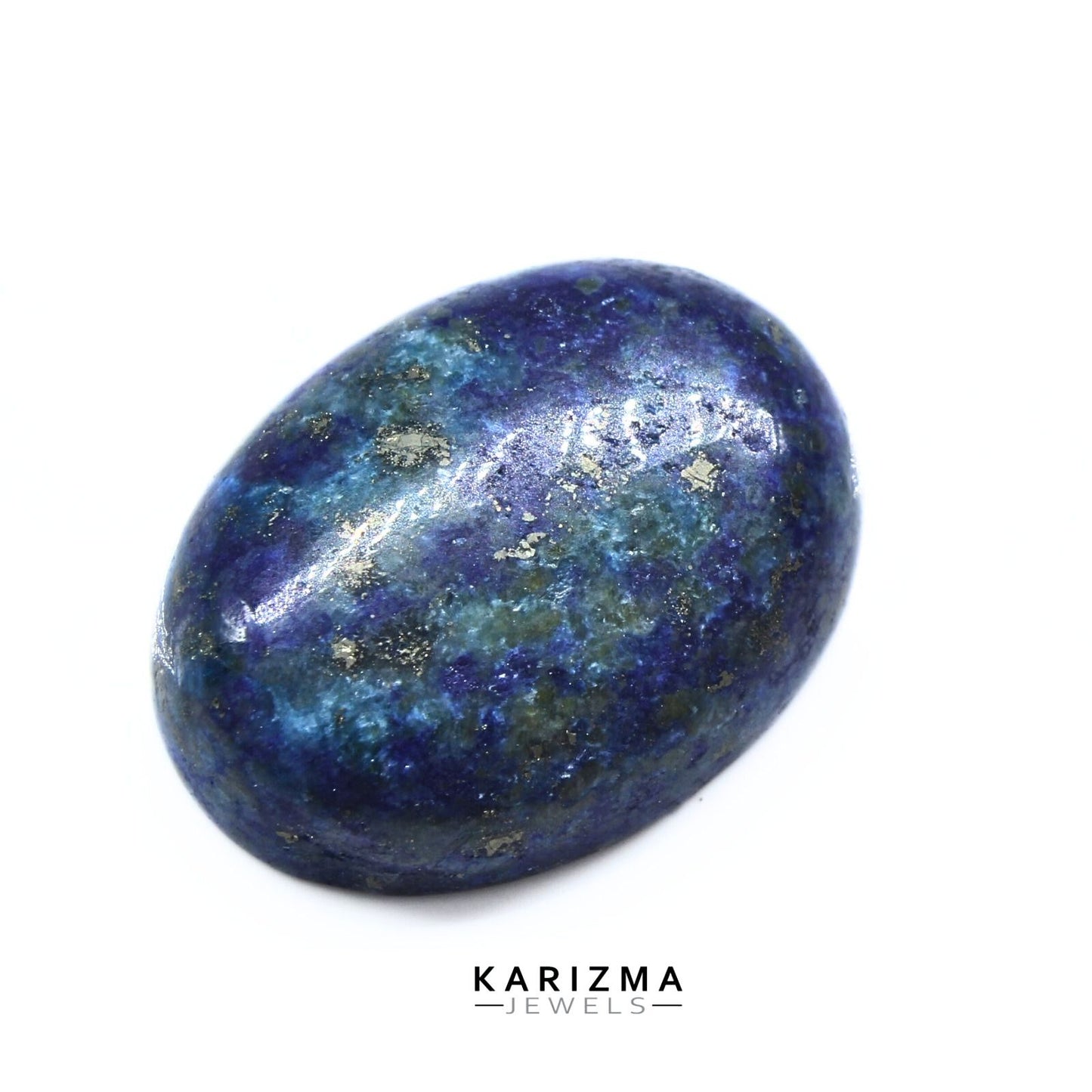 12.1Ct Natural Blue Untreated Lapis Lazuli Oval Cabochon Gemstone