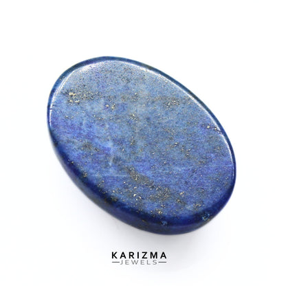 12Ct Natural Blue Untreated Lapis Lazuli Oval Cabochon Gemstone