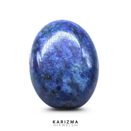 12.4Ct Natural Blue Untreated Lapis Lazuli Oval Cabochon Gemstone