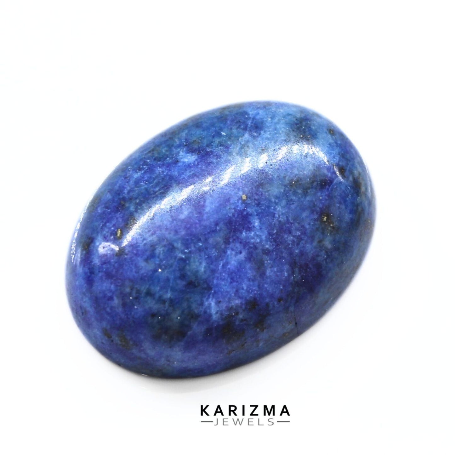 12.4Ct Natural Blue Untreated Lapis Lazuli Oval Cabochon Gemstone