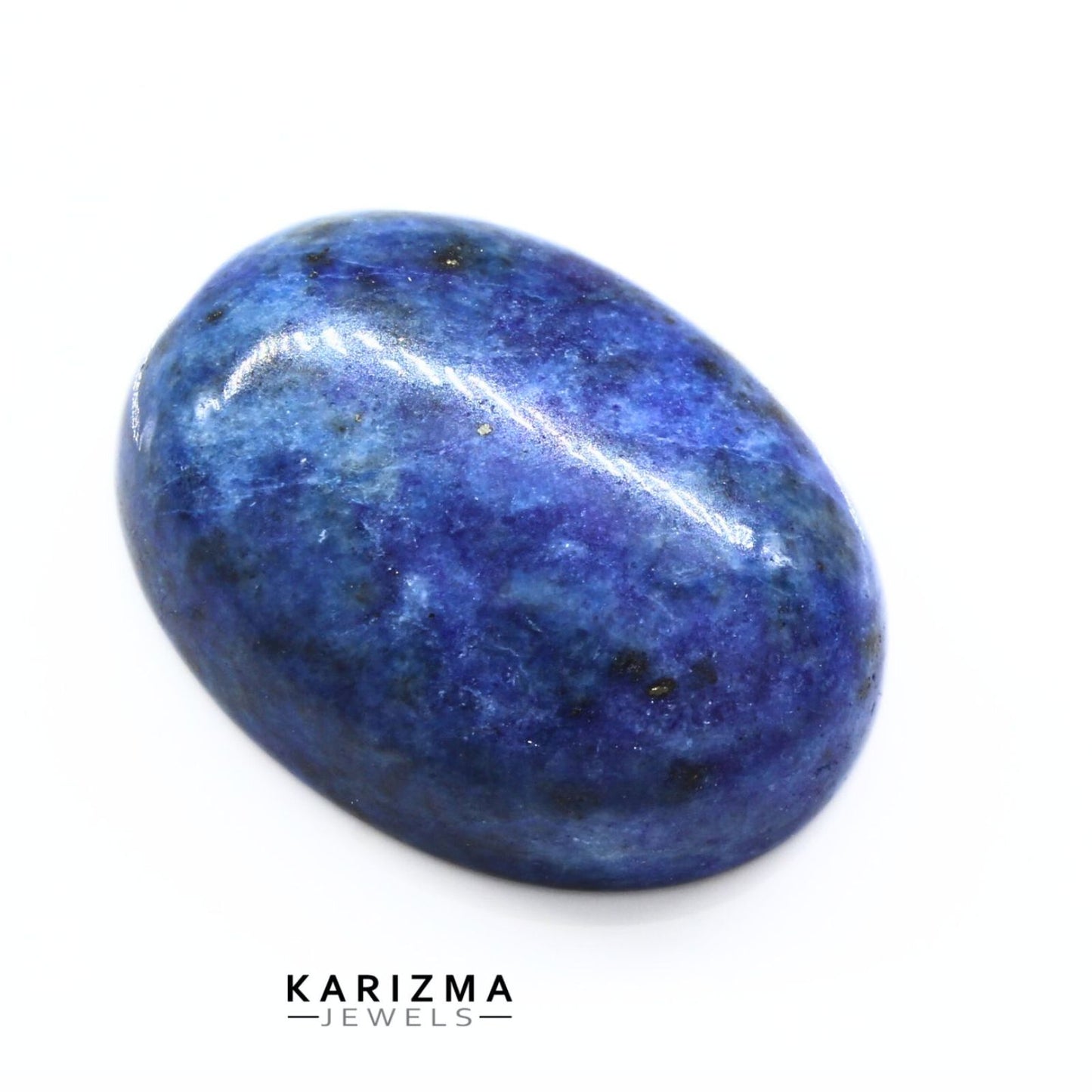 12.4Ct Natural Blue Untreated Lapis Lazuli Oval Cabochon Gemstone