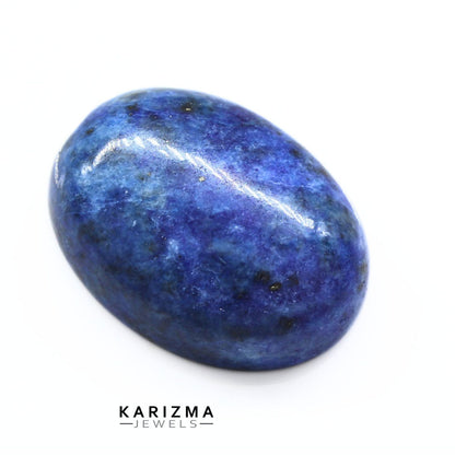 12.4Ct Natural Blue Untreated Lapis Lazuli Oval Cabochon Gemstone