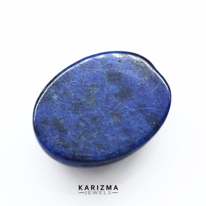 12.4Ct Natural Blue Untreated Lapis Lazuli Oval Cabochon Gemstone