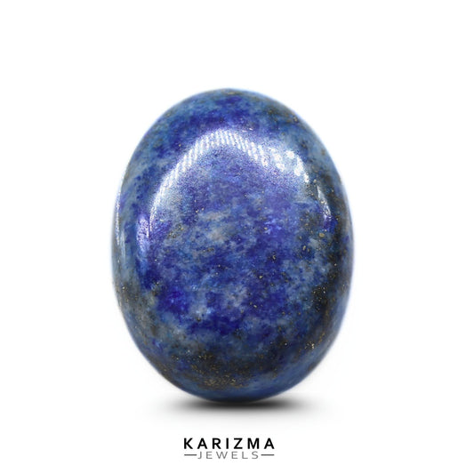 14Ct Natural Blue Untreated Lapis Lazuli Oval Cabochon Gemstone