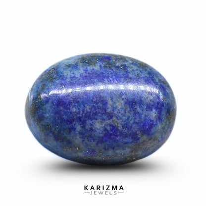 14Ct Natural Blue Untreated Lapis Lazuli Oval Cabochon Gemstone