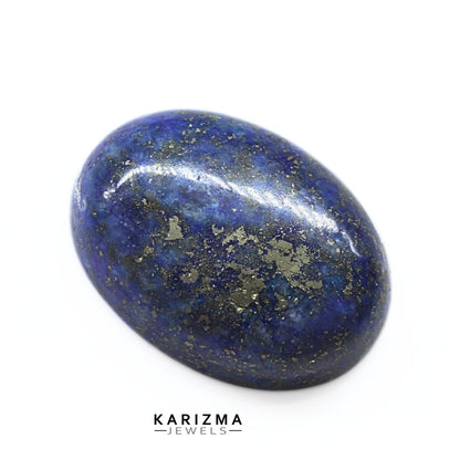 12.9Ct Natural Blue Untreated Lapis Lazuli Oval Cabochon Gemstone
