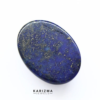 12.9Ct Natural Blue Untreated Lapis Lazuli Oval Cabochon Gemstone