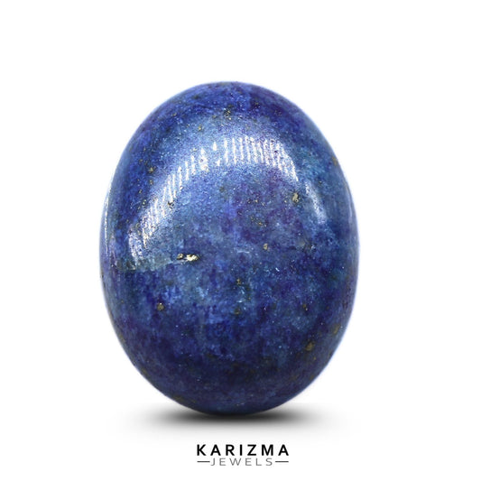 12.4Ct Natural Blue Untreated Lapis Lazuli Oval Cabochon Gemstone