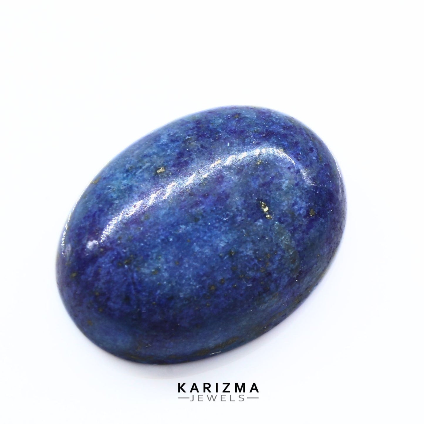 12.4Ct Natural Blue Untreated Lapis Lazuli Oval Cabochon Gemstone