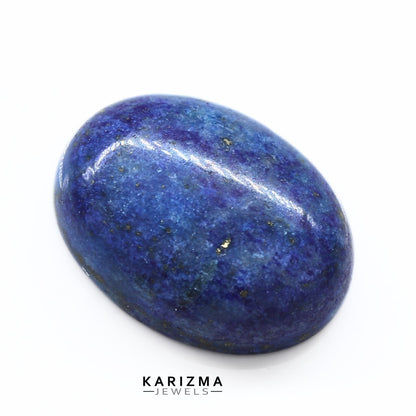 12.4Ct Natural Blue Untreated Lapis Lazuli Oval Cabochon Gemstone