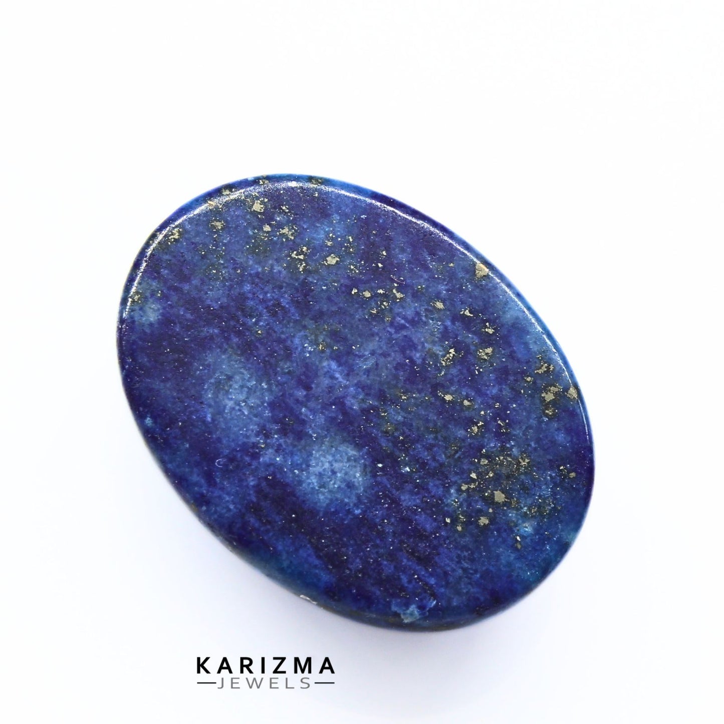 12.4Ct Natural Blue Untreated Lapis Lazuli Oval Cabochon Gemstone