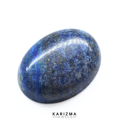 12.2Ct Natural Blue Untreated Lapis Lazuli Oval Cabochon Gemstone