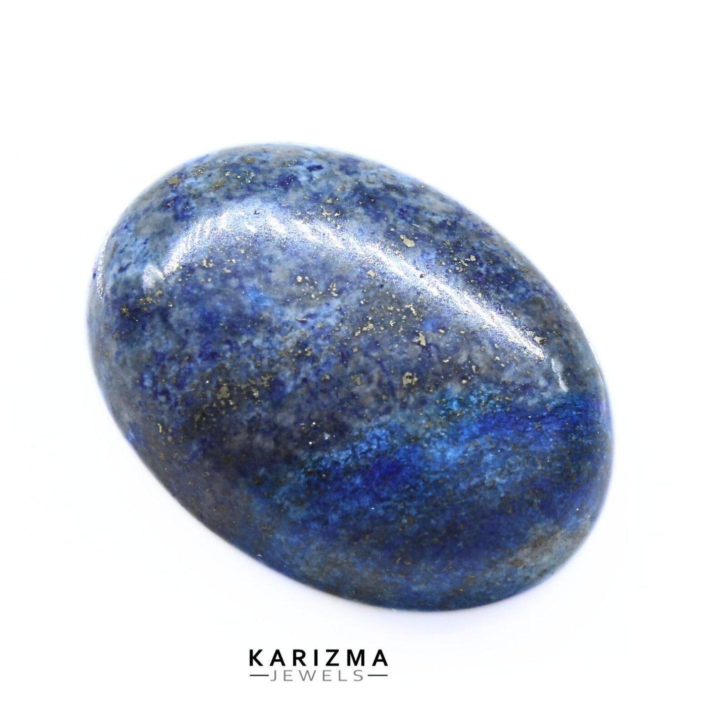 12.2Ct Natural Blue Untreated Lapis Lazuli Oval Cabochon Gemstone