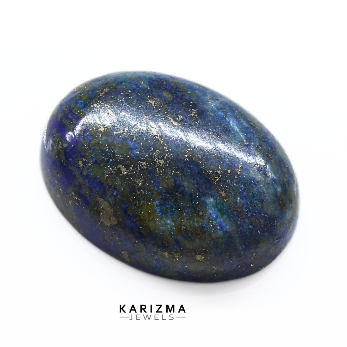 13.3Ct Natural Blue Untreated Lapis Lazuli Oval Cabochon Gemstone