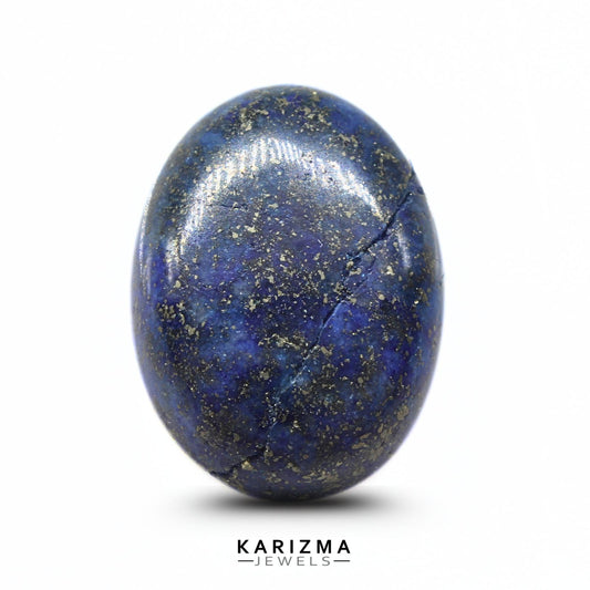 14.5Ct Natural Blue Untreated Lapis Lazuli Oval Cabochon Gemstone